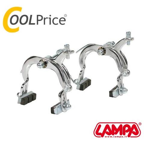 Kit Freni A Pinza Bici Acciaio Con Pattini Ant + Post 92170 - Foto 1