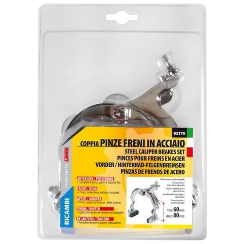 Kit Freni A Pinza Bici Acciaio Con Pattini Ant + Post 92170 - Foto 9