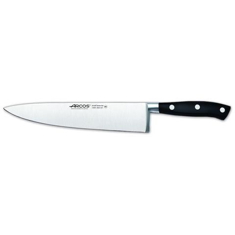 Serie Riviera - Coltello Da Cucina - Acciaio Inossidabile Forgiato Nitrum 200 Mm - Manico Polioxymetilene (pom) Colore Nero - Foto 1