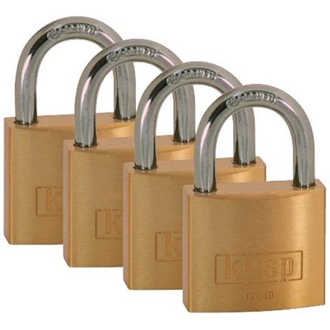 ABUS 145/40 Lucchetto A Combinazione 40 Mm – Giallo – Corpo In Alluminio, Grillo In Acciaio - 2