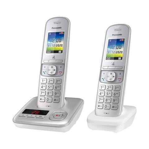 Telefono Fisso Dect Cordless Panasonic Kx-tgh722g Ab, 2x Ricevitori Argento - Foto 2