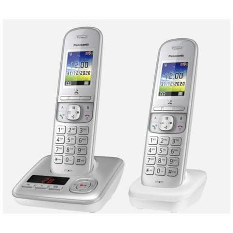 Telefono Fisso Dect Cordless Panasonic Kx-tgh722g Ab, 2x Ricevitori Argento - Foto 1