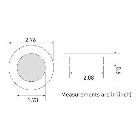 Sogno Di Illuminazione 12v Led Downlights Con Chrome Placcato Surround Luci Di Soffitto Da Incasso Per Caravan Camper Van Barca Yacht Warm White Pack Di 6 - Foto 2