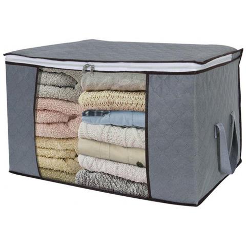 Borsa Portaoggetti Per Lenzuola, Coperte, Vestiti 60x43x35 Cm Grigio   1 Confezione - Foto 1