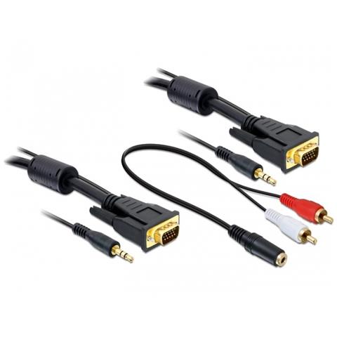 84452, 2m, VGA (D-Sub) + 3.5mm, VGA (D-Sub) + 3.5mm, 3.5mm / 2 x RCA - Foto 1