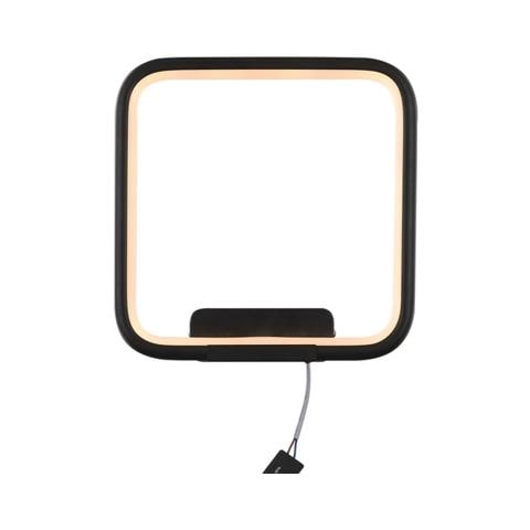 Lampada Da Parete Led Quadrat N. 1 In 3k Nero - Foto 1