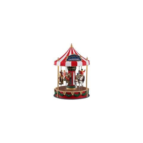Giostra Carosello Cheer Lemax Decorazione Natale Multicolore - Foto 4