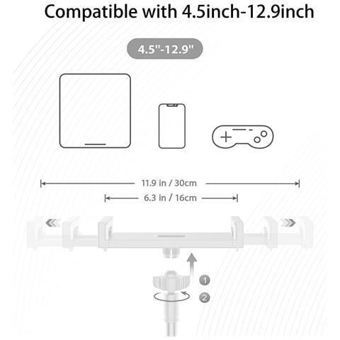 Porta Tablet A Collo D'oca Flessibile Porta Cellulare In Bianco Per La Casa - Foto 2