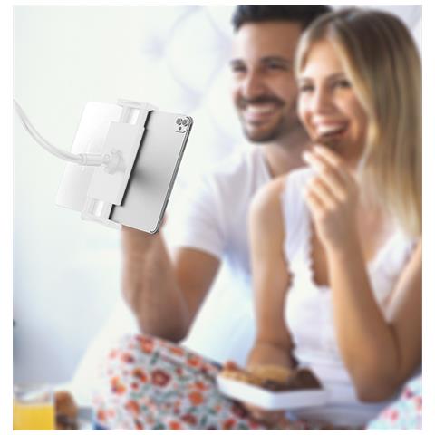 Porta Tablet A Collo D'oca Flessibile Porta Cellulare In Bianco Per La Casa - Foto 6