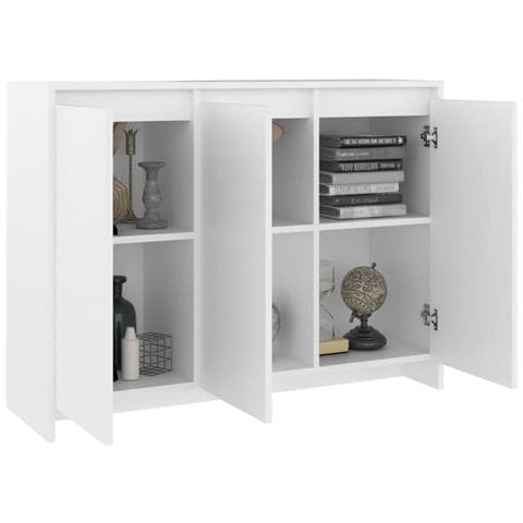 Credenza Bianca 102x33x75 cm in Truciolato - Foto 2