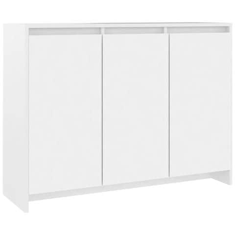 Credenza Bianca 102x33x75 cm in Truciolato - Foto 1