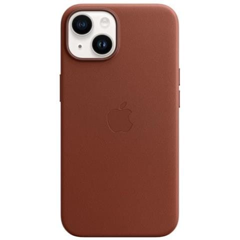 Mpp73zm / a Iphone 14 Cover Magsafe In Pelle Terra D'ombra - Foto 2