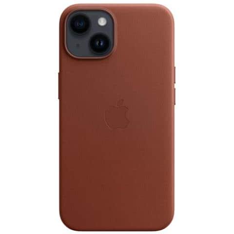 Mpp73zm / a Iphone 14 Cover Magsafe In Pelle Terra D'ombra - Foto 3