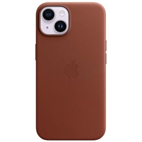 Mpp73zm / a Iphone 14 Cover Magsafe In Pelle Terra D'ombra - Foto 1