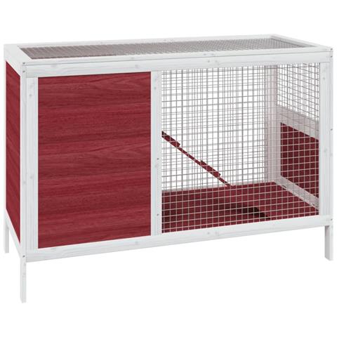 Conigliera Moka 103x44x69,5 cm in Legno Massello di Pino - Foto 1