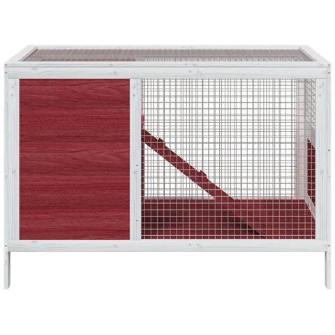 Conigliera Moka 103x44x69,5 cm in Legno Massello di Pino - Foto 2