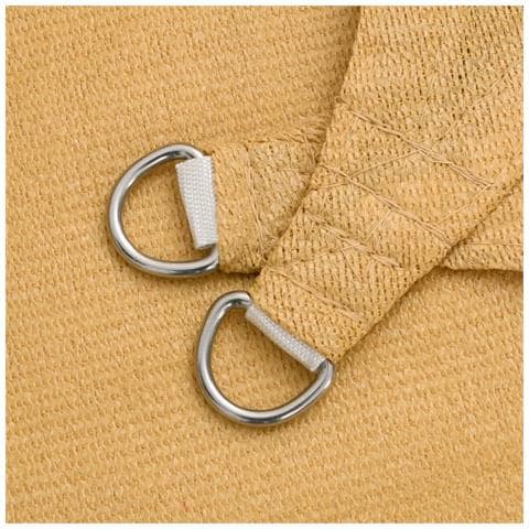 Vela Parasole 160 G /m Rettangolare Sabbia 5x7 M In Hdpe - Foto 2