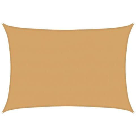 Vela Parasole 160 G /m Rettangolare Sabbia 5x7 M In Hdpe - Foto 1