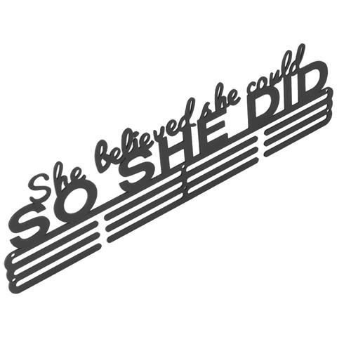 Porta Medaglia Di Ferro Black - Foto 1