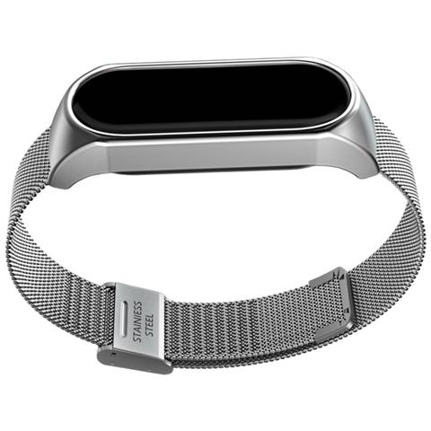Cinturino In Metallo Per Xiaomi Mi Band 3/4/5/6 Silver - Foto 2