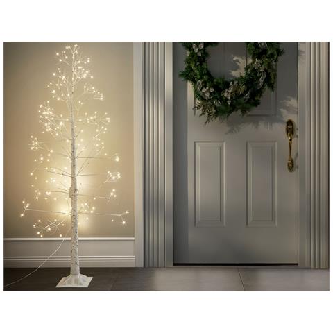 Albero Di Natale Da Esterno Bianco Con Led 180 Cm Balini - Foto 1