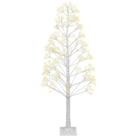 Albero Di Natale Da Esterno Bianco Con Led 180 Cm Balini - Foto 2