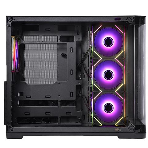 Case Dark Cave Curvo Midi TowerATX / Micro-ATX / Mini-ITX 2 Porte USB 3.2 Colore Nero - Foto 2