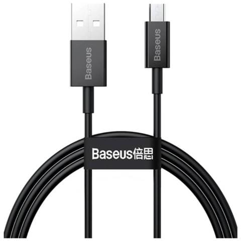 Cavo Di Ricarica E Trasferimento Usb-microusb 2a 2m, Nero - Foto 1