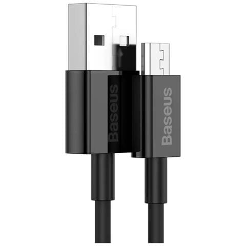 Cavo Di Ricarica E Trasferimento Usb-microusb 2a 2m, Nero - Foto 2