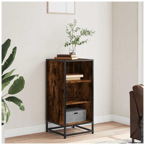 Credenza Rovere Fumo 35,5x35x76 Cm In Truciolato - Foto 3