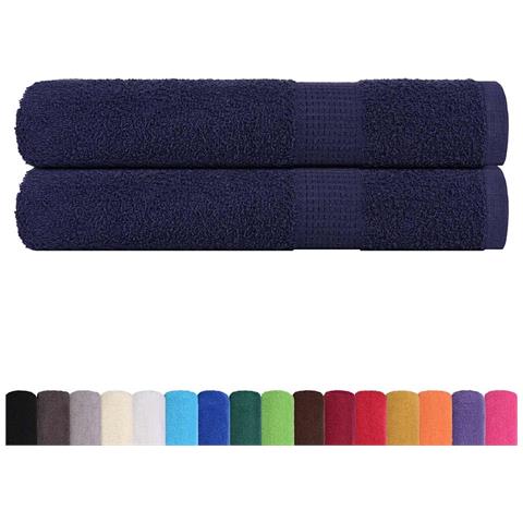 Asciugamani Per Sauna 2 Pz 80x200 Cm 360 G/m 100% Cotone - Foto 2