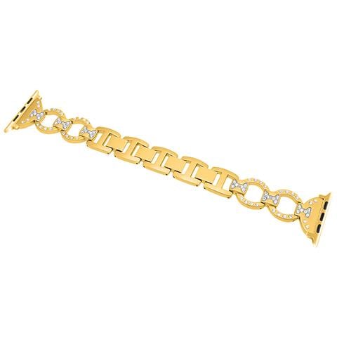 Cinturino In Metallo Compatibile Apple Watch 42/44/45/49mm 16x1x0,3 Cm. Colore: Oro - Foto 3