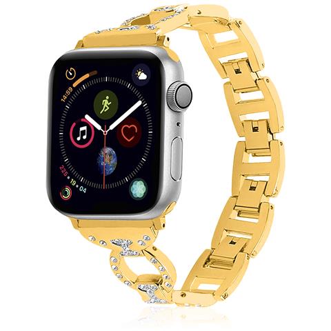 Cinturino In Metallo Compatibile Apple Watch 42/44/45/49mm 16x1x0,3 Cm. Colore: Oro - Foto 1