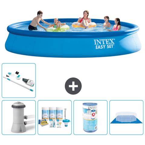 Piscina Fuori Terra - In Giro - 457x84 Cm - Blu - Include Accessori Coordinati A1218 - Foto 1
