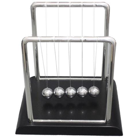 Palline Dell'equilibrio Di Newton's Cradle Con Base, Giocattoli Da Scrivania Black - Foto 1