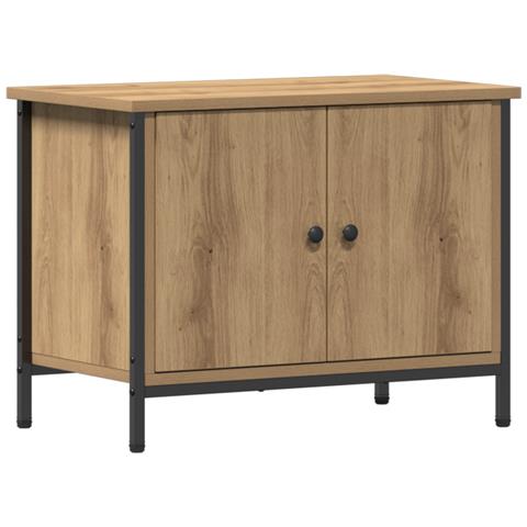 Supporto TV Rovere artigianale Truciolare 60 x 35 x 45 cm - Foto 1