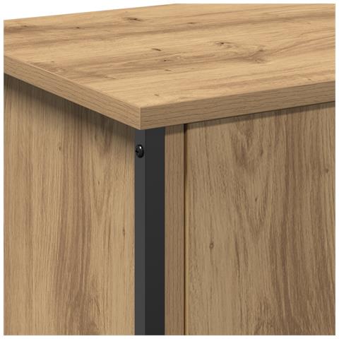 Supporto TV Rovere artigianale Truciolare 60 x 35 x 45 cm - Foto 9