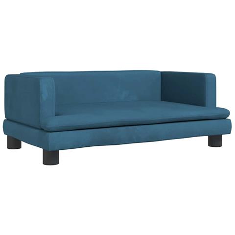 Lettino per Cani Blu 80x45x30 cm in Velluto - Foto 1