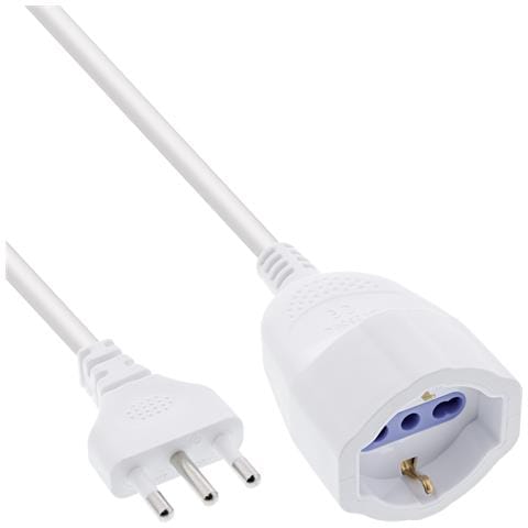 16403I prolunghe e multiple 3 m 1 presa (e) AC Interno Bianco - Foto 1