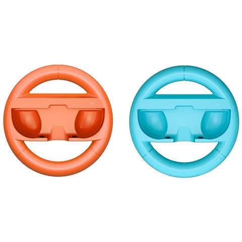 Set Di 2 Volanti Da Corsa Compatibili Con Switch 2 Joy-cons - Migliora La Tua Esperienza Di Gioco Di Corsa Blue+orange - Foto 1