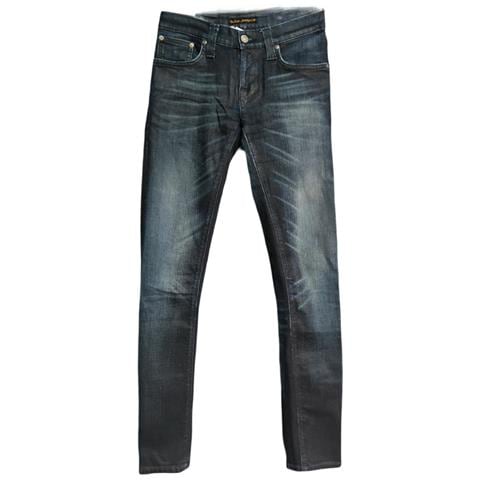 Pantaloni Donna Comodi Jeans Denim Eleganti Blu Navy Taglia 26/32 - Foto 1