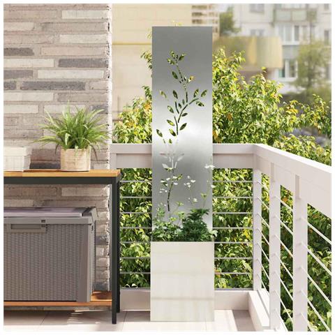 Schermo per privacy in giardino Floreale Argento 32 x 140 cm - Foto 2