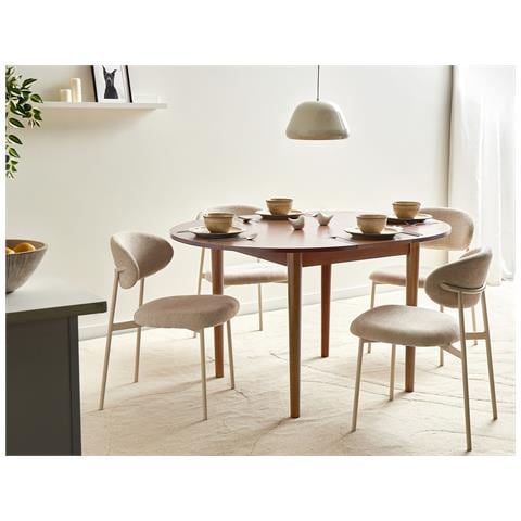 Tavolo Da Pranzo Estensibile Echo Rovere Scuro 107/137 Cm 107 Cm - Foto 1