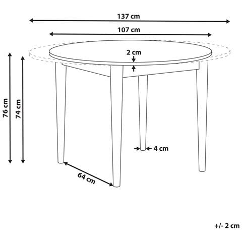 Tavolo Da Pranzo Estensibile Echo Rovere Scuro 107/137 Cm 107 Cm - Foto 6