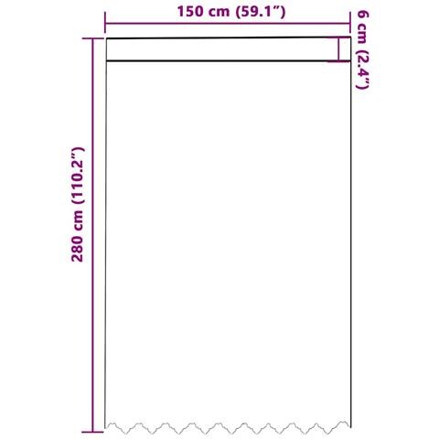 Tende con tende Bianco 500x100cm Poliestere - Foto 8