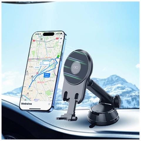 Supporto Per Auto Universale Magnetico Magsafe / Magnete Con Braccio Rotante, Nero - Foto 2