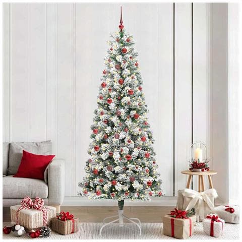 Albero di Natale Artificiale con Rami Pieghevoli 240 cm - Foto 2