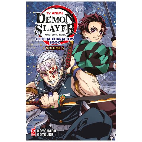 Koyoharu Gotouge - TV anime Demon slayer. Kimetsu no yaiba official characters book. Con mini poster. Con Adesivi. Vol. 5 - Foto 1