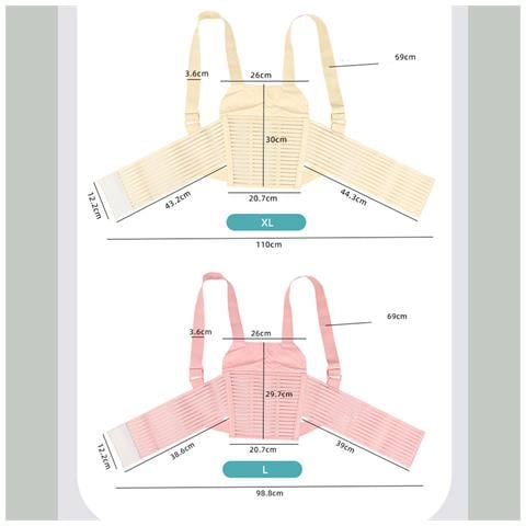 Fascia Di Supporto Per Gravidanza Regolabile - Rosa, Supporto Per La Schiena Con Spalline Xl - Foto 6