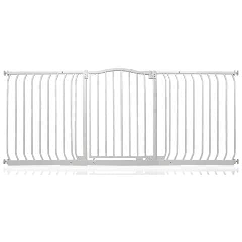 Safetots Cancelletto Di Sicurezza Con Parte Superiore Incurvata, 179cm - 188cm, Bianco Opaco - Foto 1